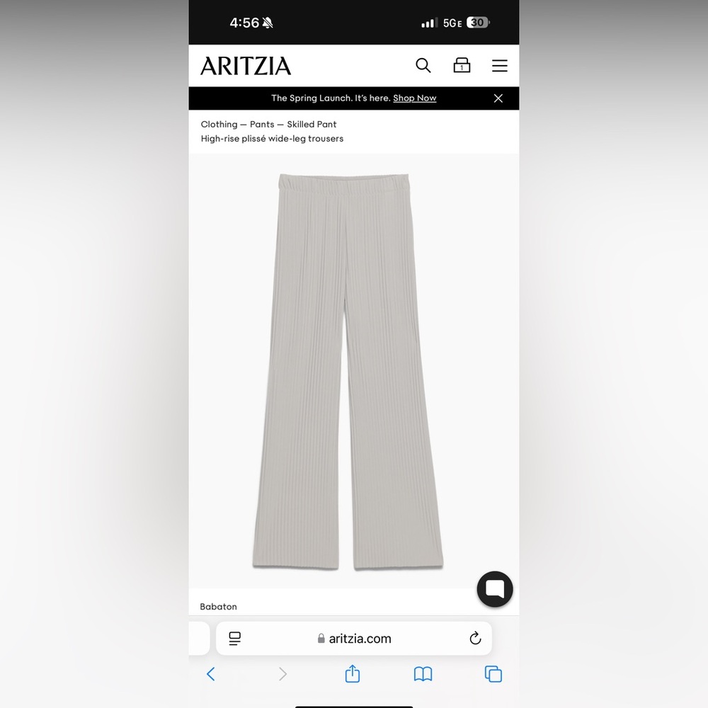 BABATON skilled pleated pant
